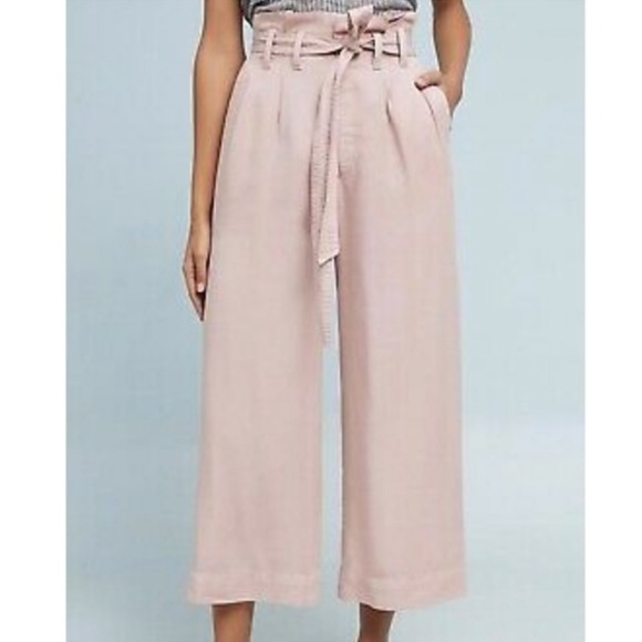 Anthropologie Pants - Anthropologie l High Rise Cropped Blythe Wide Leg Pants Size 4